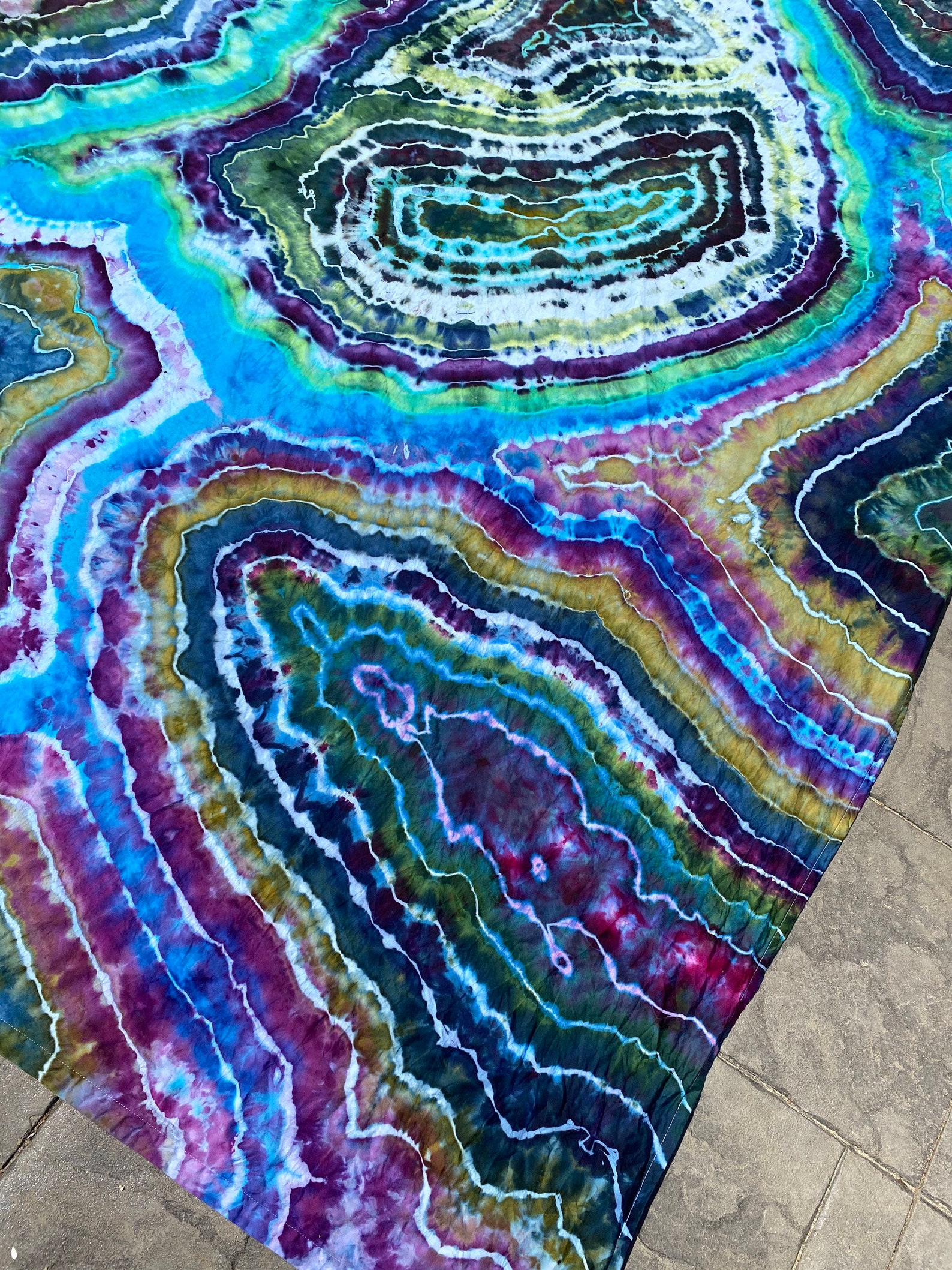 Tie Dye Tapestry Boho Wall Art Tie Dye Wall Hanging Etsy