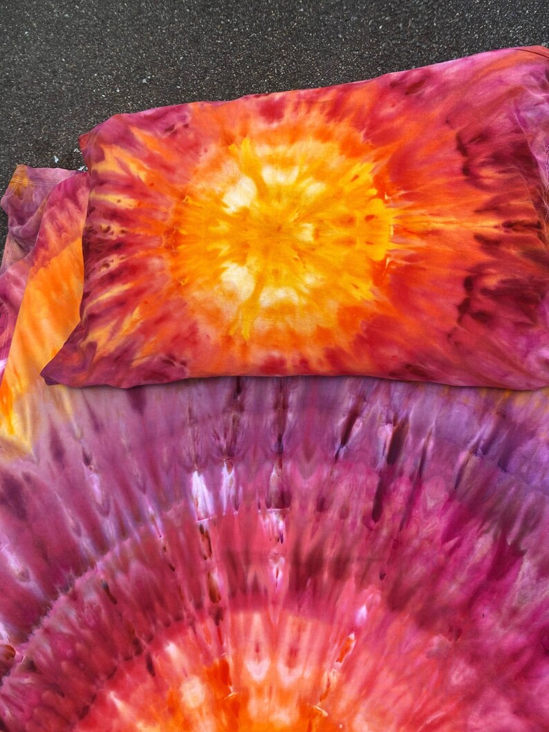 Tie Dye Bedding Tie Dye Sheets Boho Bedding Hippie Sheets Etsy