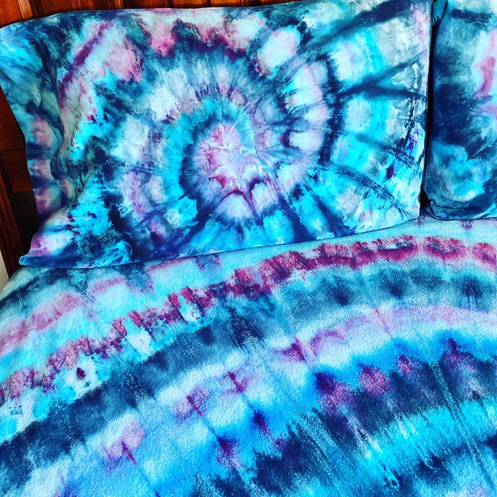 Tie Dye Bedding Tie Dye Sheets Boho Bedding Hippie Sheets Etsy