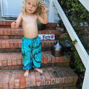 Tie Dye Baby Pants | Toddler Harem Tie Dye Pants | Hippy Kid clothes | Hand Dyed Tie Dye Kid Clothes