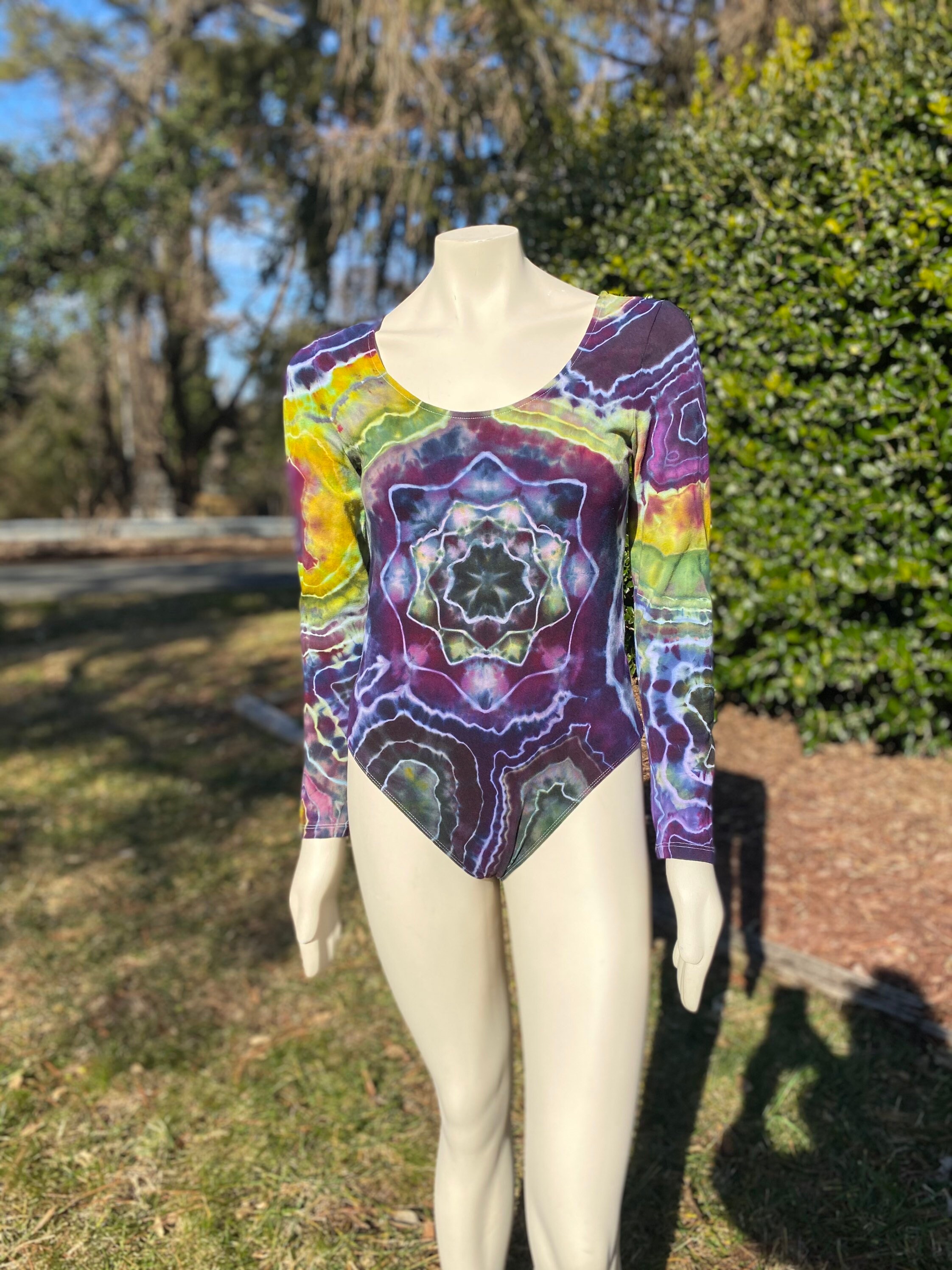 Tie Dye Long Sleeve Bodysuit Tie Dye Bodysuit Tie Dye - Etsy
