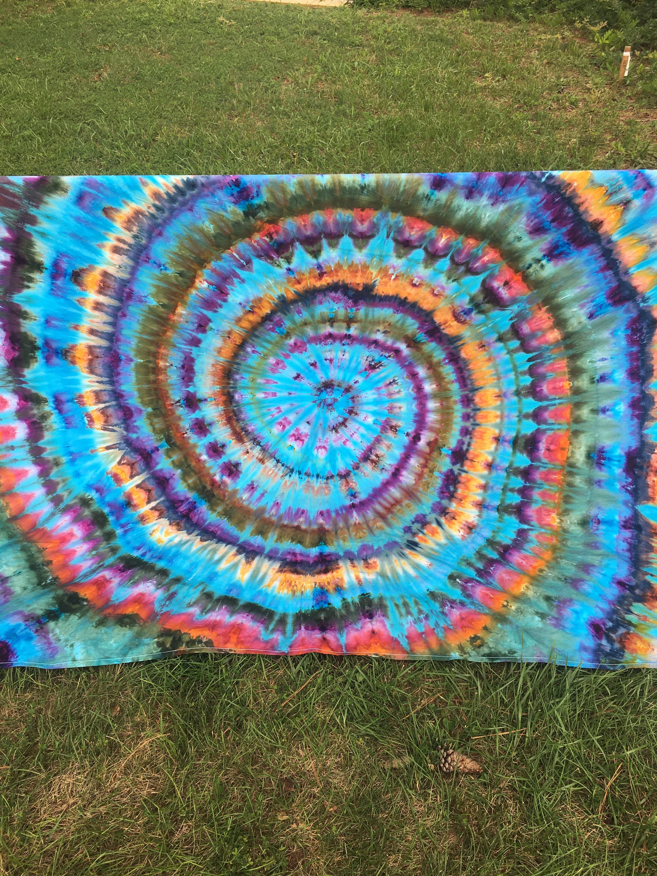 Tie Dye Tapestry Boho Wall Art Tie Dye Wall Hanging Etsy