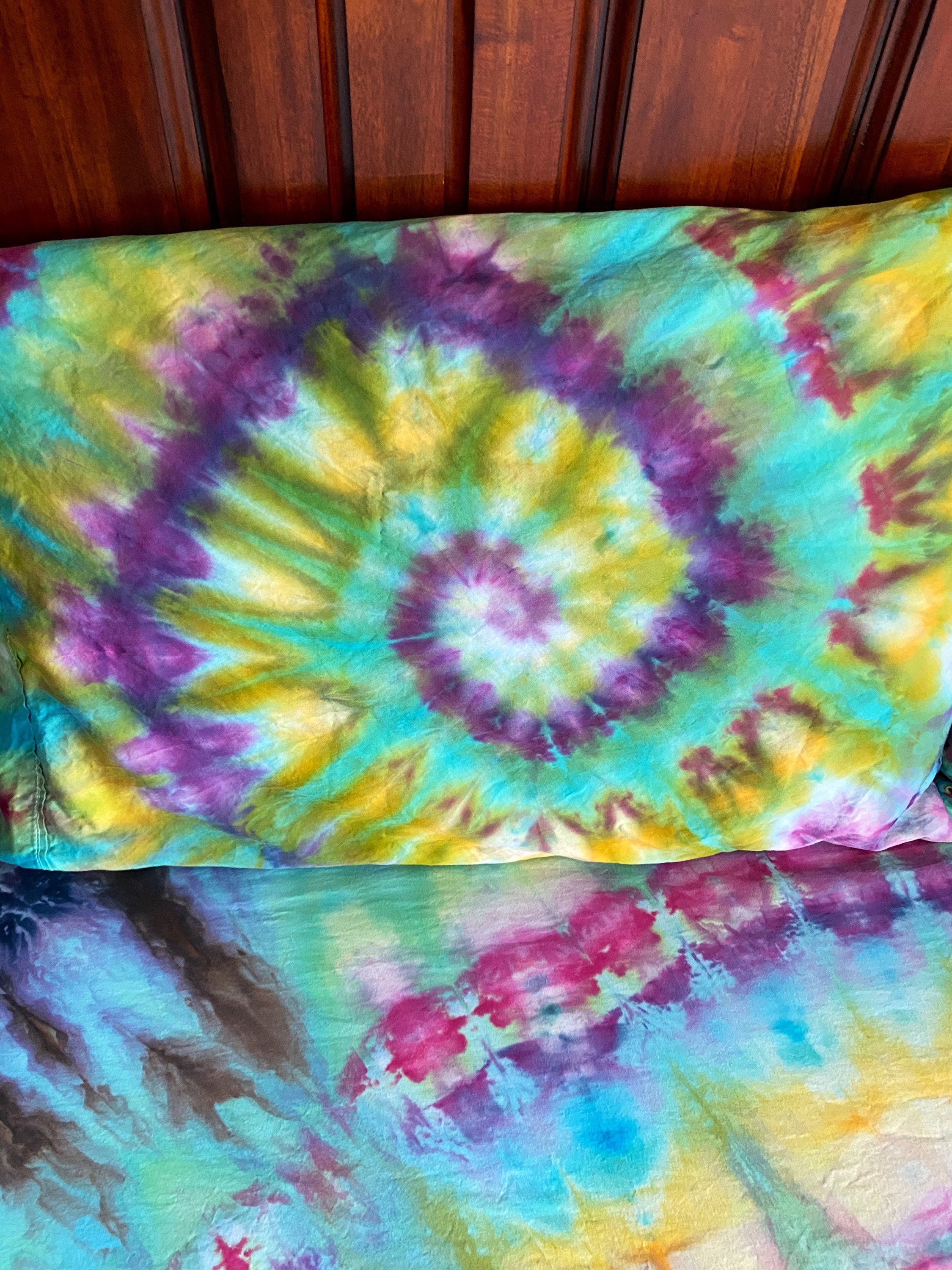 Tie Dye Bedding Tie Dye Sheets Boho Bedding Hippie Sheets Etsy