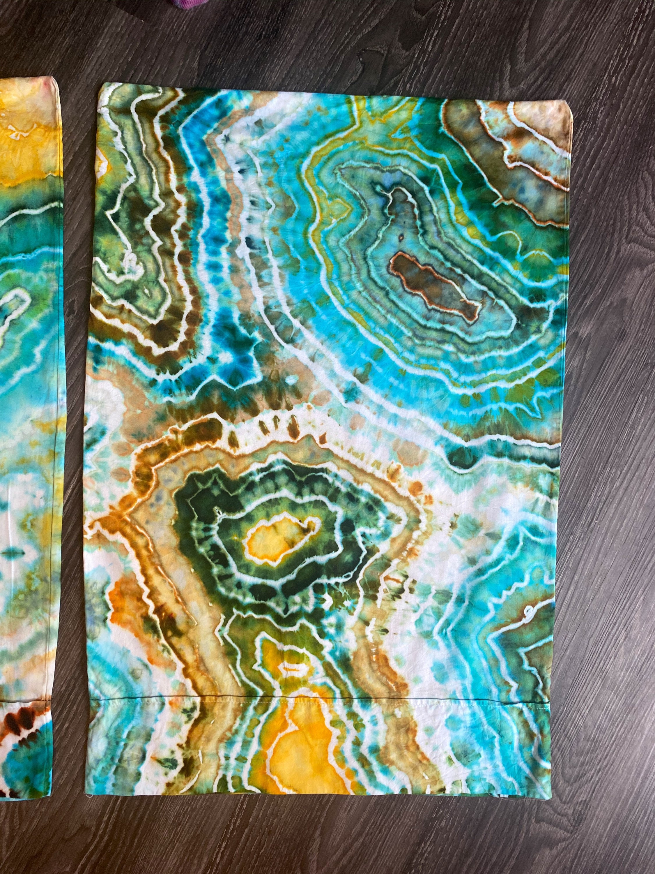 Tie Dye Pillow Case Set Tie Dye Bedding Tie Dye Sheets Etsy