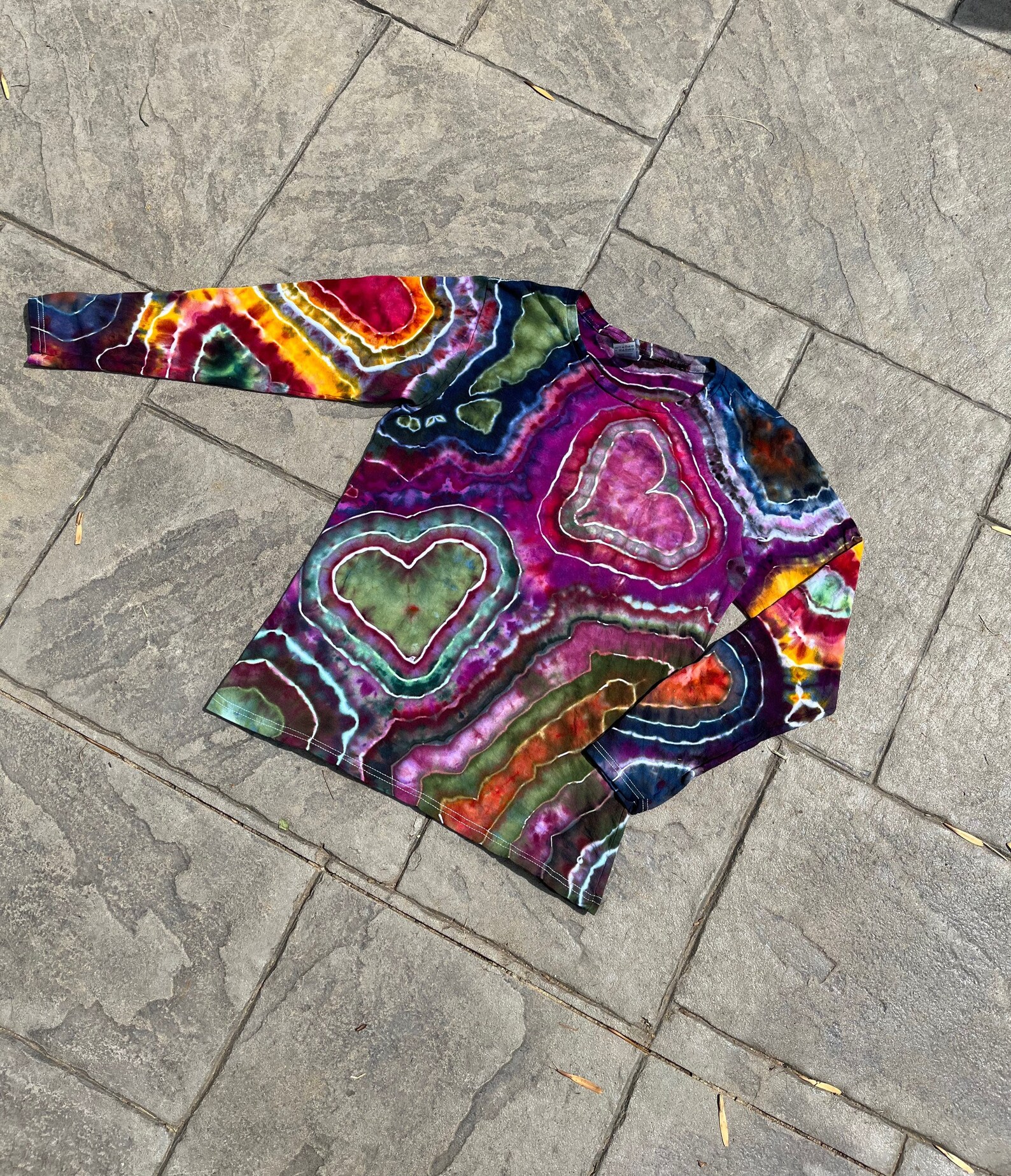 mens tie dye long sleeve t shirts