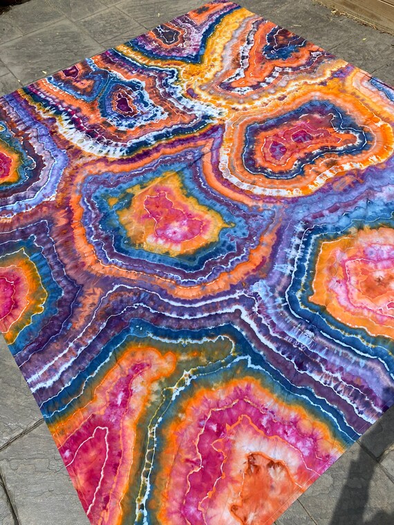 Tie Dye Tapestry Boho Wall Art Tie Dye Wall Hanging | Etsy