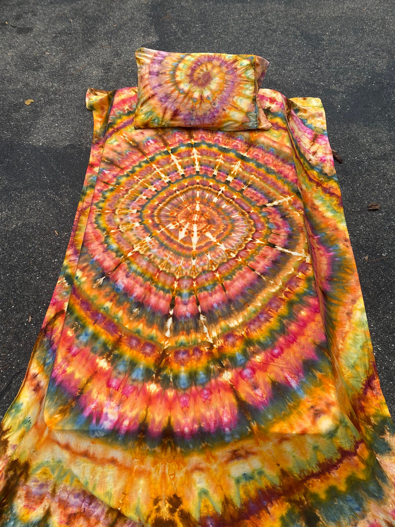 Tie Dye Bedding Tie Dye Sheets Boho Bedding Hippie Sheets Etsy