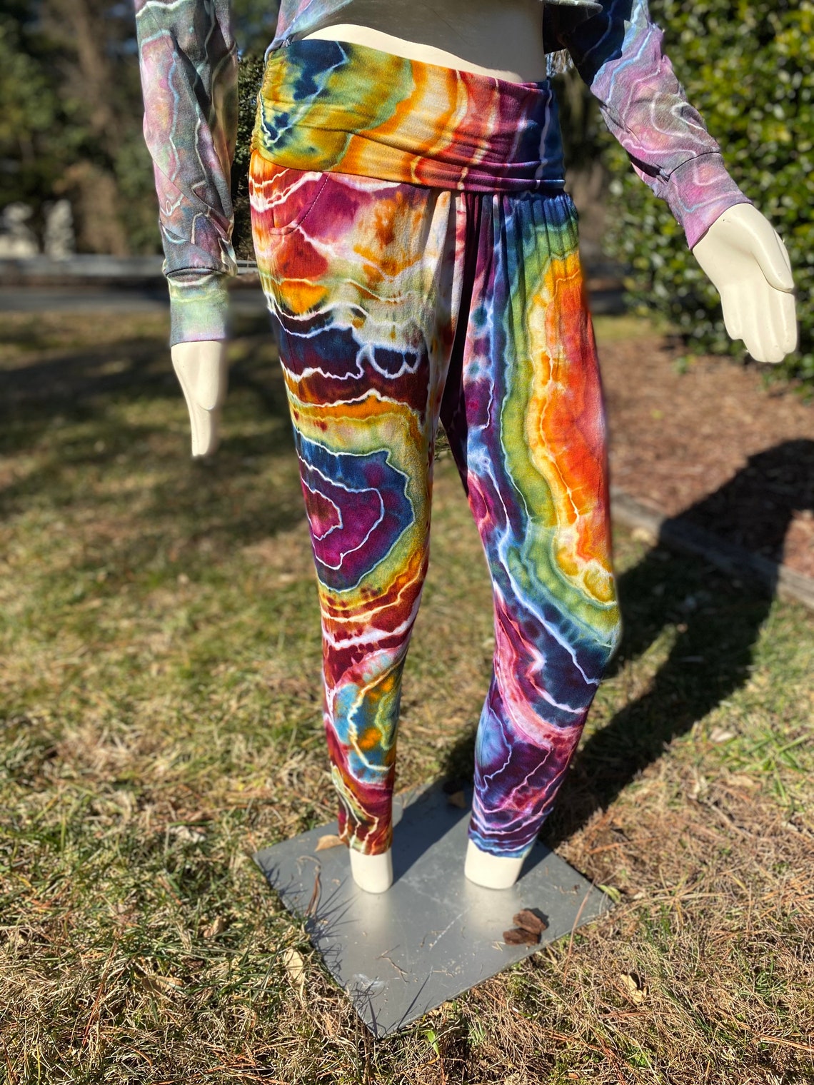 Tie Dye Lounge Pants Tie Dye Geode Pants Boho Clothes Etsy