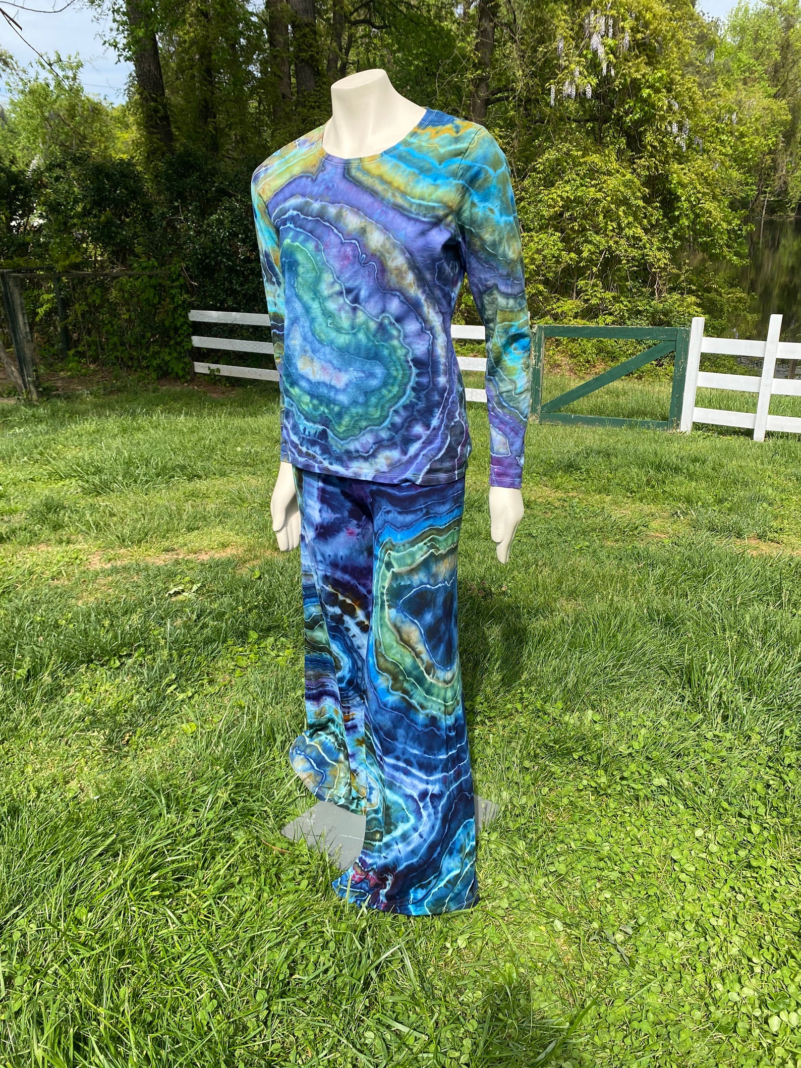 Tie Dye Lounge Set Tie Dye Loungewear Set Hippie Clothes Etsy