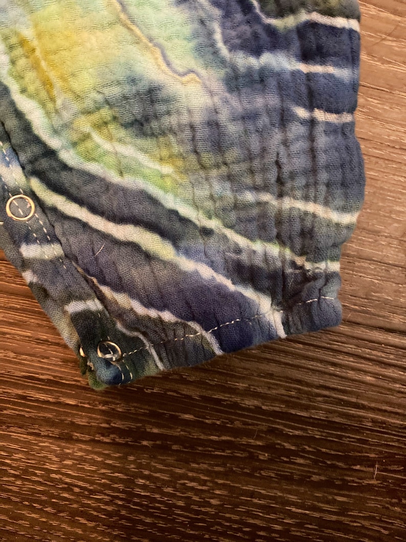 Tie Dye Baby Romper Hand Dyed Tie Dye Hippie Baby Clothing Tie Dye Baby Clothes Boho Baby Clothes
