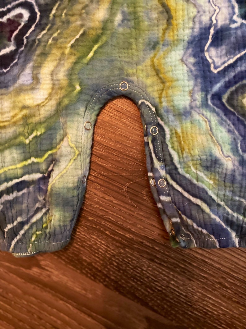 Tie Dye Baby Romper Hand Dyed Tie Dye Hippie Baby Clothing Tie Dye Baby Clothes Boho Baby Clothes
