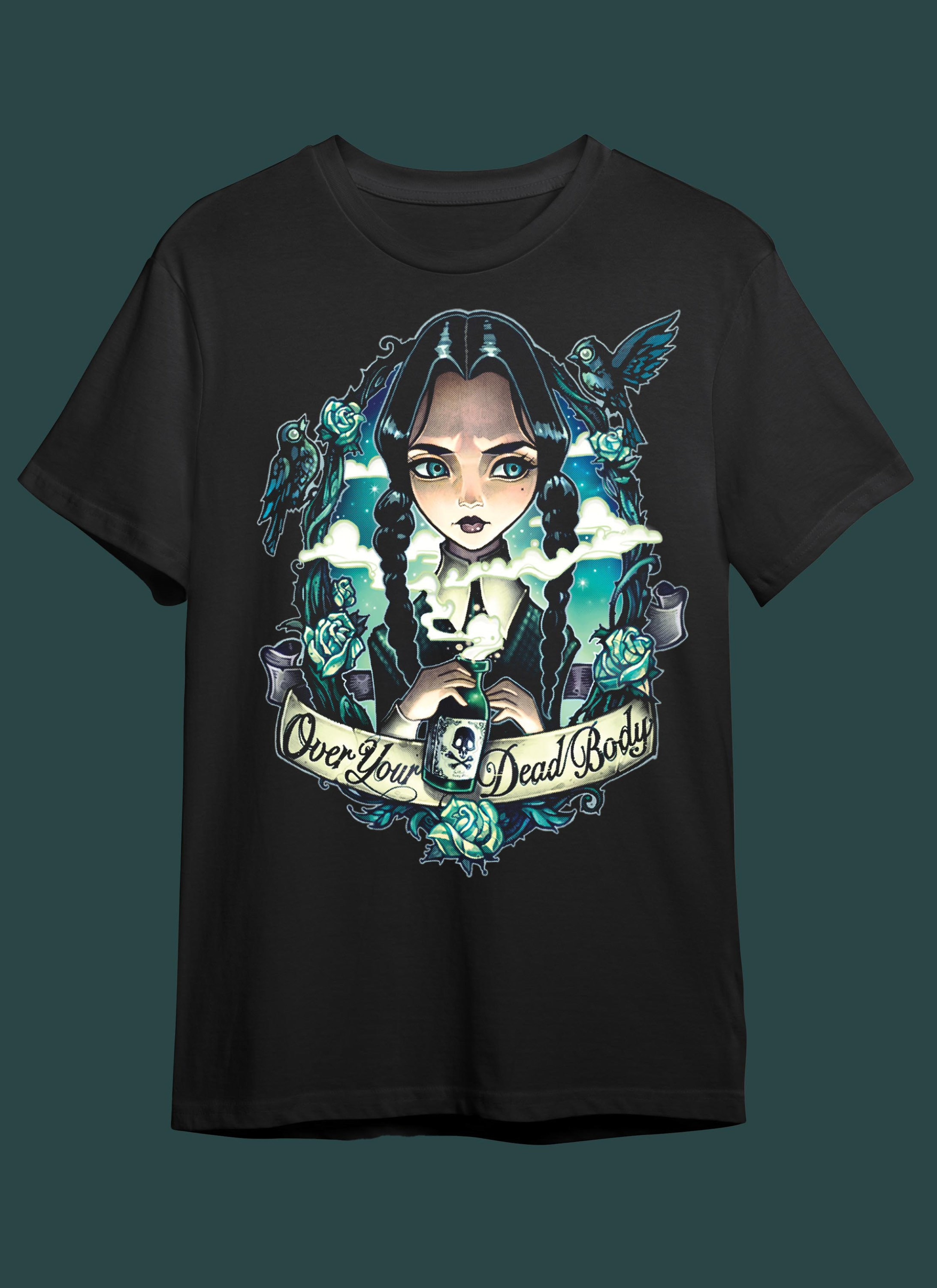 ◆送関税無料◆Unfortunate Portrait 'WCWEDNESDAY ADDAMS' Tee WCWednesday Addams Men's T-Shirt – Unfortunate Portrait