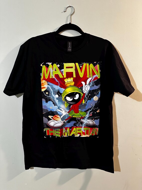 Marvin the Martian Shirt Large Vintage 90s 00s Looney Tunes