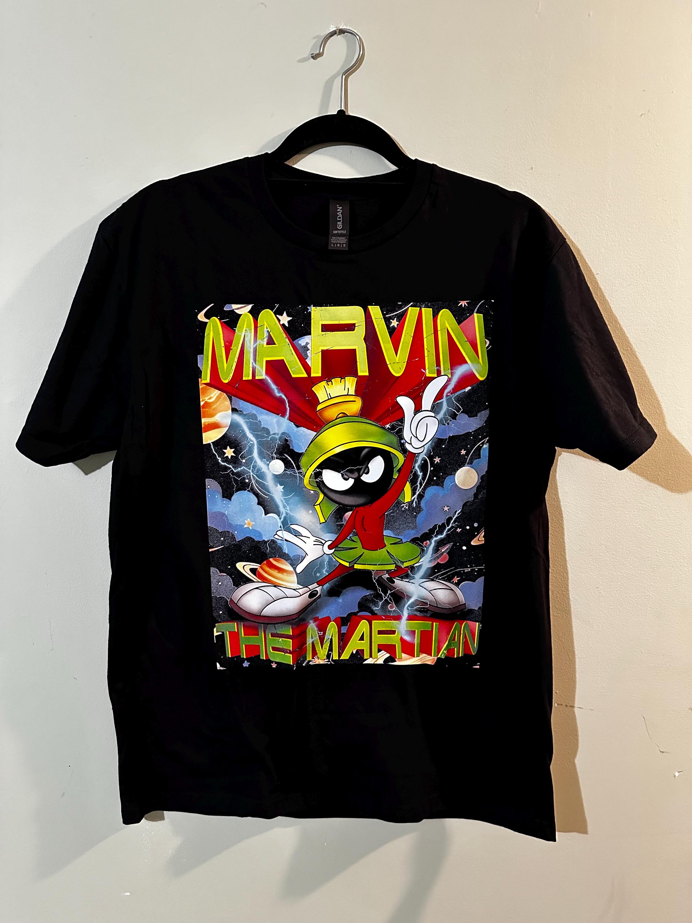 Marvin the Martian Shirt Large Vintage 90s 00s Looney Tunes