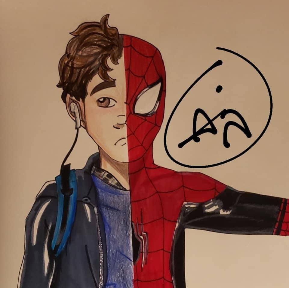 Half Peter Parker Half Spiderman 11 X 14 Print - Etsy Half Peter Parker Half Spiderman 11 X 14 Print - Etsy