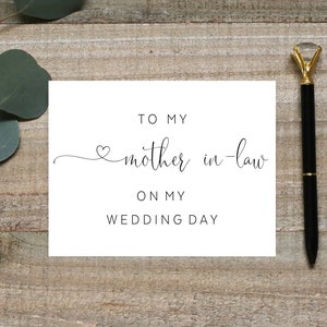 À mes beaux-parents sur ma carte du jour du mariage, pour ma carte de beaux-parents, à ma carte de mariage dans les beaux-parents, à la carte du jour du mariage pour les beaux-parents
