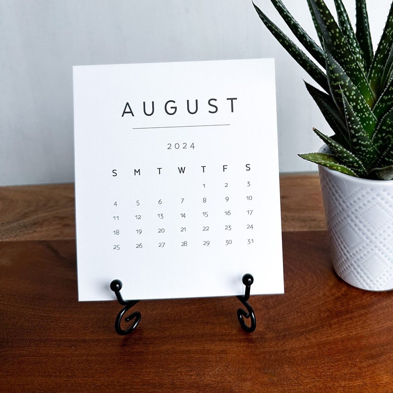 Desk Calendar 2025 Plain Etsy Desk Calendar 2025 Etsy