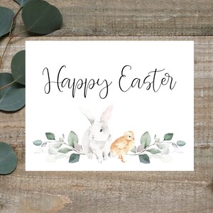 Happy Easter Card, Easter Surprise card, Easter Pregnancy announcement,We're expecting, Bunny chick Easter card,Easter pregnancy reveal card