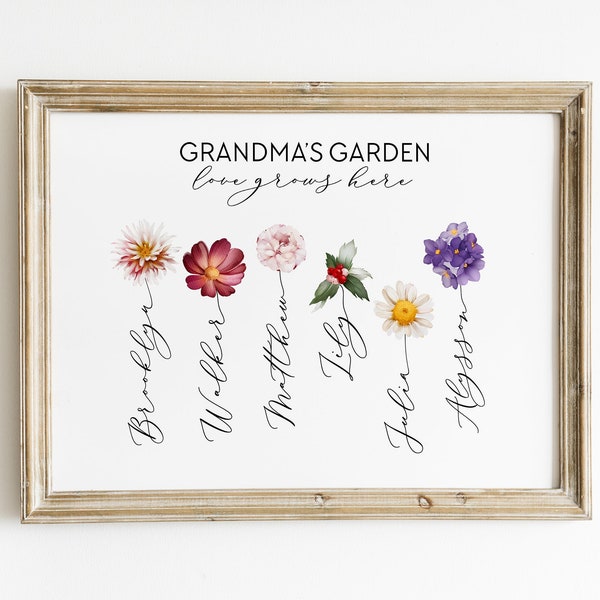 Tattoo With Grandkids Names Etsy