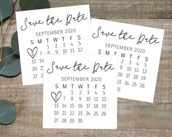 september 2021 calendar save the date Save The Date Calendar Etsy september 2021 calendar save the date