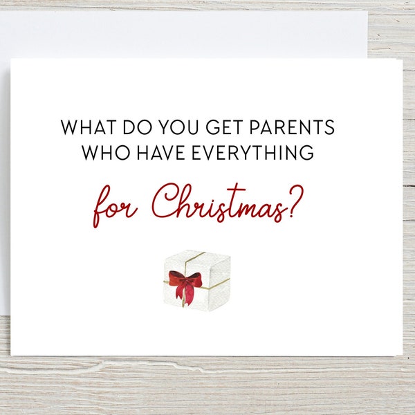 What do you get parents who have everything? Christmas Pregnancy announcement,expecting baby reveal,We're pregnant,Card for new grandparents