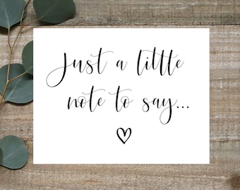 Just a little note to say, Pregnancy announcement card, Grandparents Aunt Uncle Card, pregnancy reveal card, surprise pregnancy card