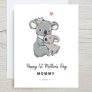 1ère carte de fête des mères, de bébé, bonne première carte de fête des mères, carte pour maman de bébé, carte d'enfants, carte maman et moi, fête des mères 2025