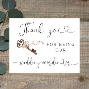 Merci au coordinateur du mariage, à l'organisation de notre belle carte de mariage, carte de remerciement à l'organisateur de mariage, carte pour l'organisateur du mariage, merci