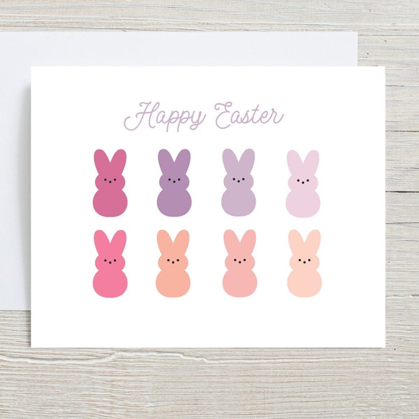 Happy Easter, Greeting Cards, Cute easter Bunny, Bunny Card, You're my Favorite, Spring card set