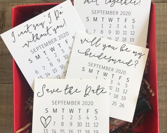 Bridesmaid Calendar proposal, Bridesmaid save the date, Bridesmaid proposal calendar, bridesmaid gift box card, Calendar save the date