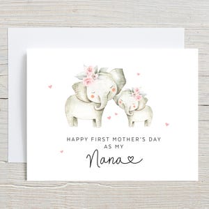 1ère carte de fête des mères de grand-mère, cartes de fête des mères pour grand-mère, bonne première fête des mères en tant que ma grand-mère, première fête des mères en tant que ma grand-mère
