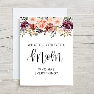 New Grandma Card, What do you get a Mom who has everything? Funny Pregnancy Announcement, Surprise Baby Reveal, We're having a baby