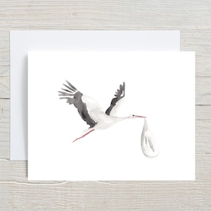 Carte cigogne, carte Oh bébé, vous allez être grands-parents, faire-part de grossesse, nous sommes enceintes, grossesse révélée, bébé en route