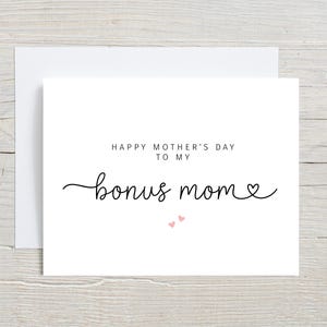 Carte de fête des mères en prime, belle-mère, carte de fête des mères heureuse, carte pour belle-mère, carte de fête des mères 2025, pour belle-mère en prime