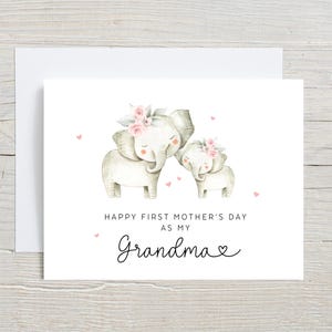 1ère carte de fête des mères de grand-mère, cartes de fête des mères pour grand-mère, bonne première fête des mères comme ma grand-mère, première fête des mères Nonna, 2025