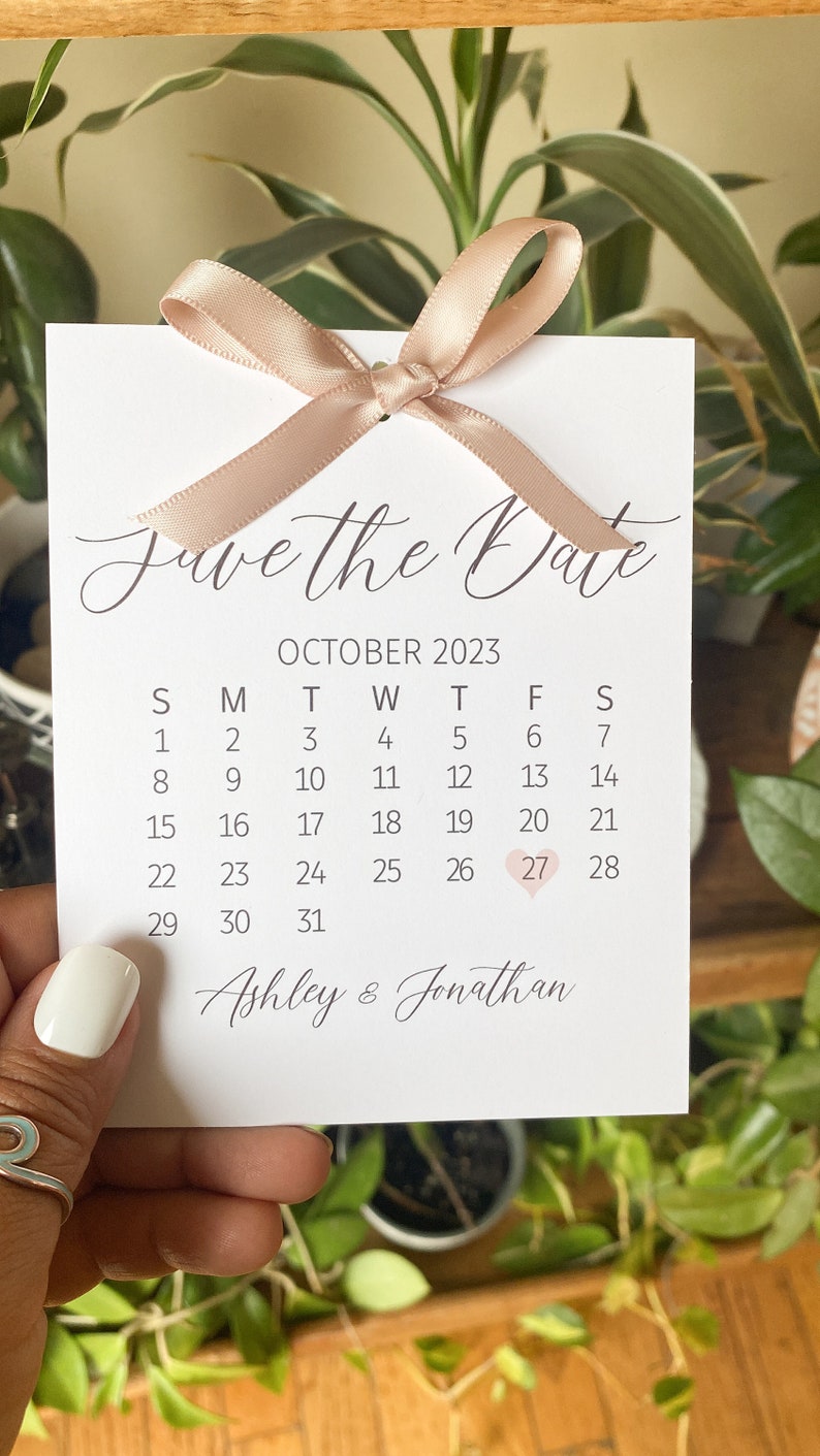 Save the Date Bridesmaid Calendar Proposal Bridesmaid Save - Etsy