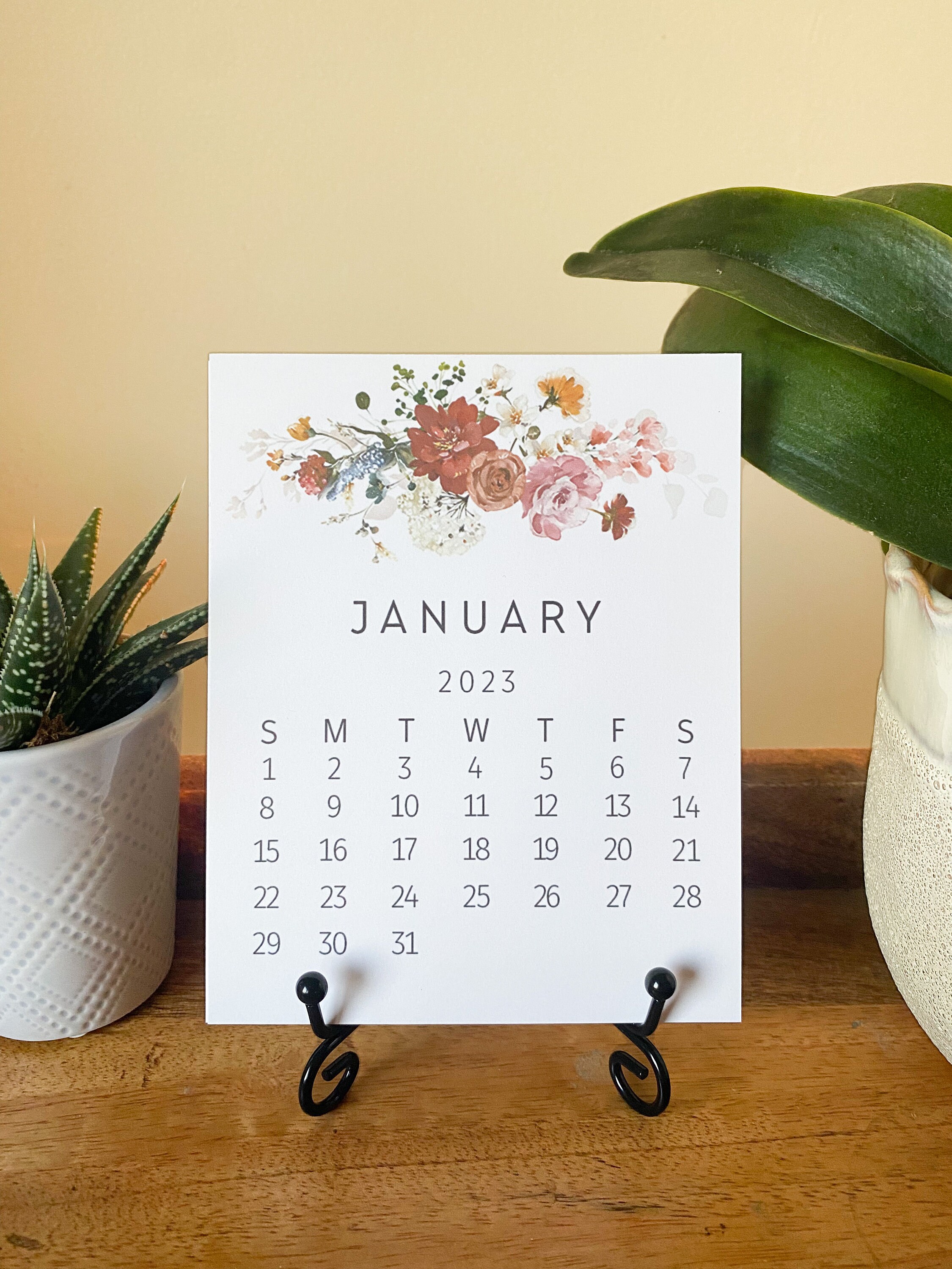 2023 Wildflower Calendar 2023 Desk Calendar 2023 Easel Desk - Etsy