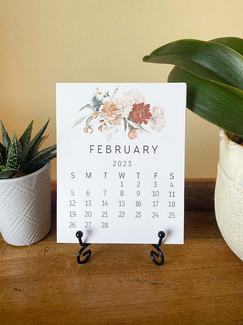 Calendario de flores silvestres 2025, Calendario de escritorio 2025