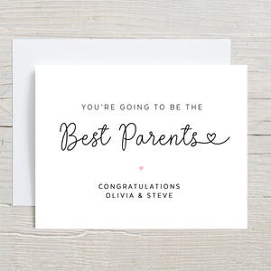 Félicitations aux futurs parents, futurs parents, carte grossesse, amie, carte future maman, carte grossesse, baby shower, nouveau-né