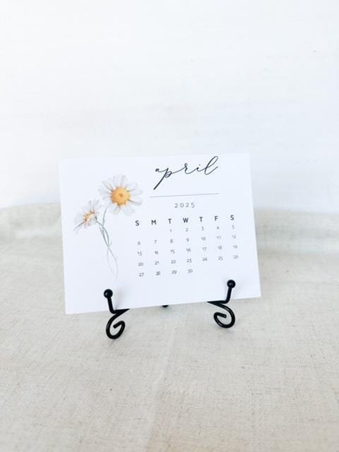2026 Birth Month Flower Desk Calendar With Easel, Botanical Floral - Etsy