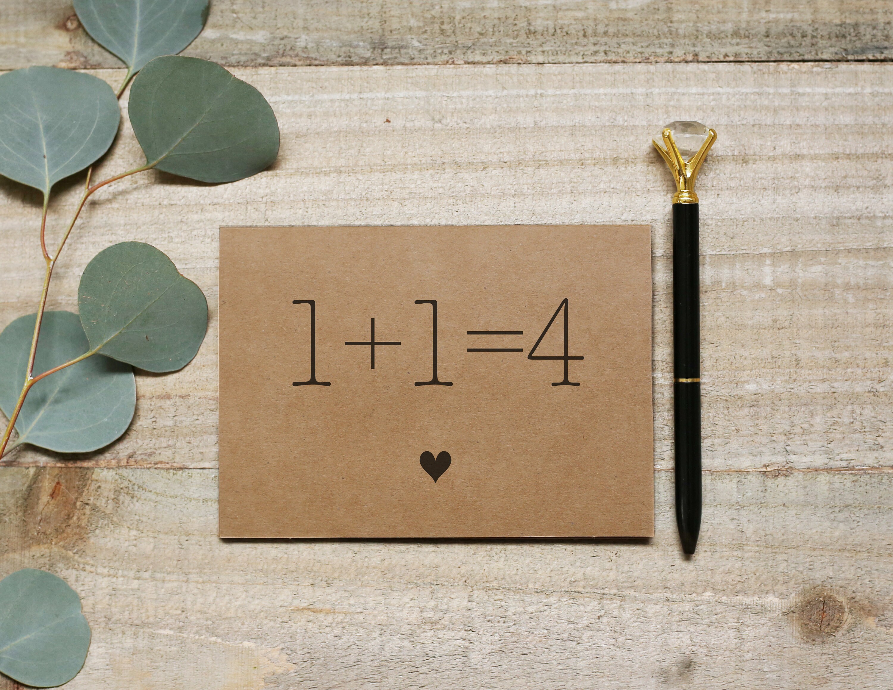 Cute Pregnancy announcement, 1+1=4 card, one plus one card, Pregnancy announcement card, pregnancy reveal card, Pregnancy announcement twins