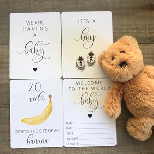 Cartes d'étape importante de la grossesse, comparaison fruits-légumes, accessoire de grossesse important, cartes d'accessoire photo de grossesse, jalon de grossesse hebdomadaire
