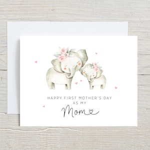 Première carte de fête des mères pour une maman, cadeau de fête des mères pour maman, 1ère carte de fête des mères, pour une nouvelle mère, carte de fête des mères pour bébé, 2025 mères