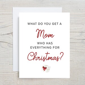 Nouvelle carte grand-mère, qu'est-ce qu'une maman qui a tout ? Faire-part de grossesse rigolo, bébé surprise, carte de Noël, vacances