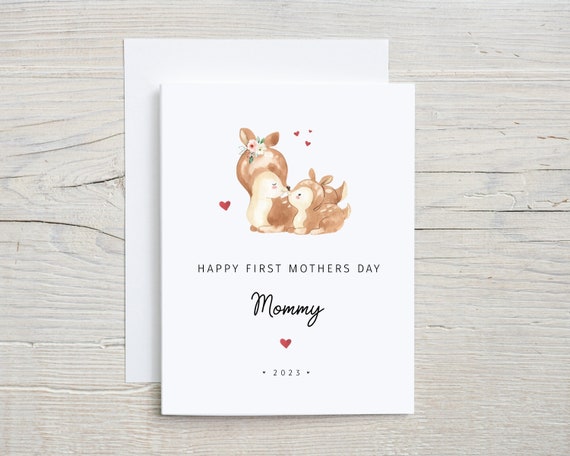 Deer Mom Mother's Day Card Deer Mom Mother's Day Card