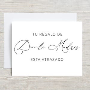 Spanish Mothers Day Card, Tu regalo de Dia de Madres, Bebe en el camino, Vas a ser Abuela, Nueva Abuela Carta, Spanish Pregnancy Card