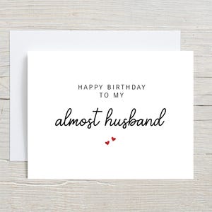 Joyeux anniversaire pour fiancé merveilleux, futur mari, presque mari, carte d'anniversaire de petit ami, jolie carte d'anniversaire romantique, carte de mari