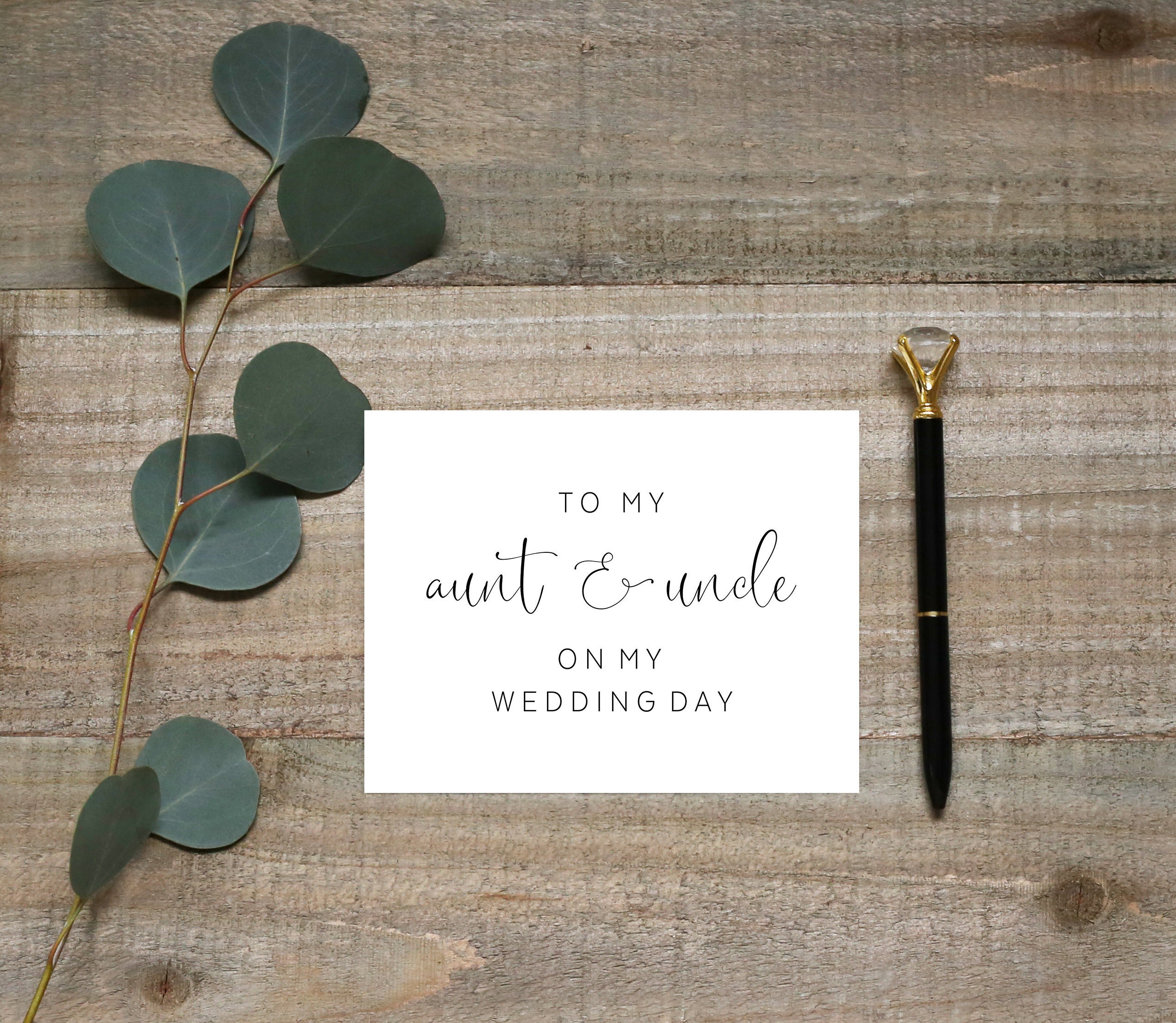 An meine Tante und Onkel an meinem Hochzeitstag an meine Etsy