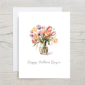 Carte florale de fête des mères, bonne fête des mères, carte pour la fête des mères, cartes de fête des mères maman pour elle, carte personnalisée fête des mères 2025