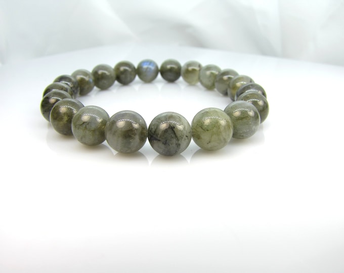AAA Blue flash Labradorite bracelet 10 mm bead